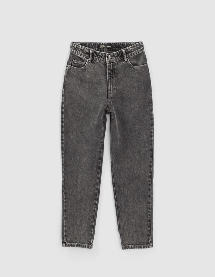 Jean MOM gris longueur 7/8ème fille