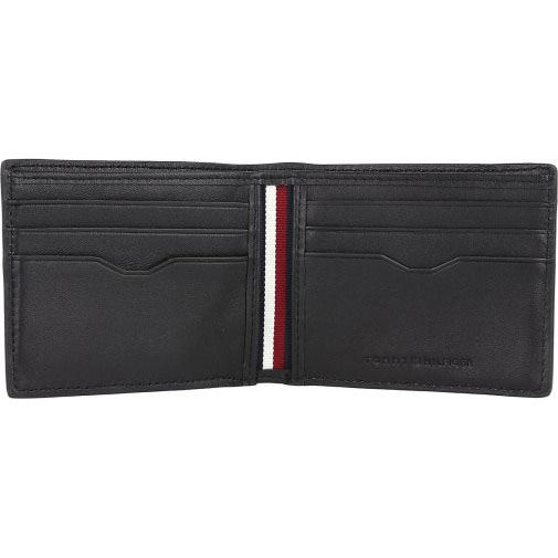 TOMMY HILFIGER TH Central Mini Geldbörse Leder 10 cm