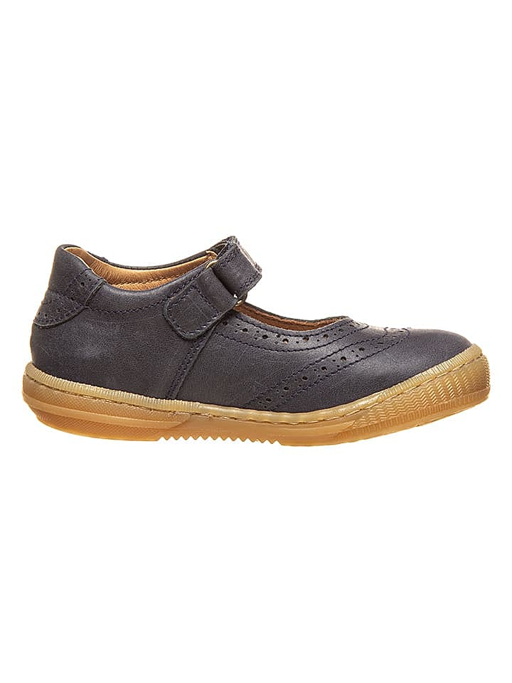 POM POM Leder-Spangenballerinas in Dunkelblau günstig kaufen 29