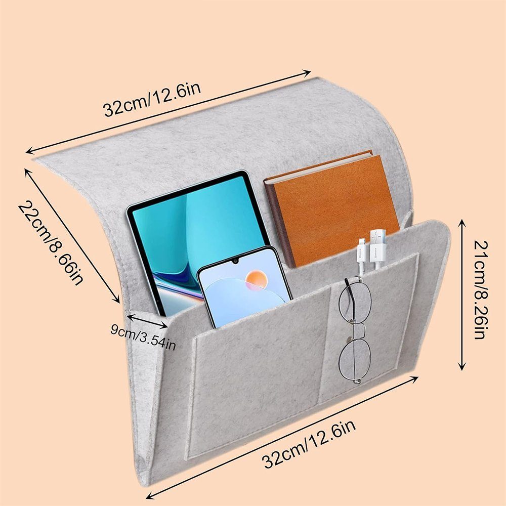 Zimtky Betttasche Bett Organizer Betttasche Bettorganizer Betttasche Hängeaufbewahrung