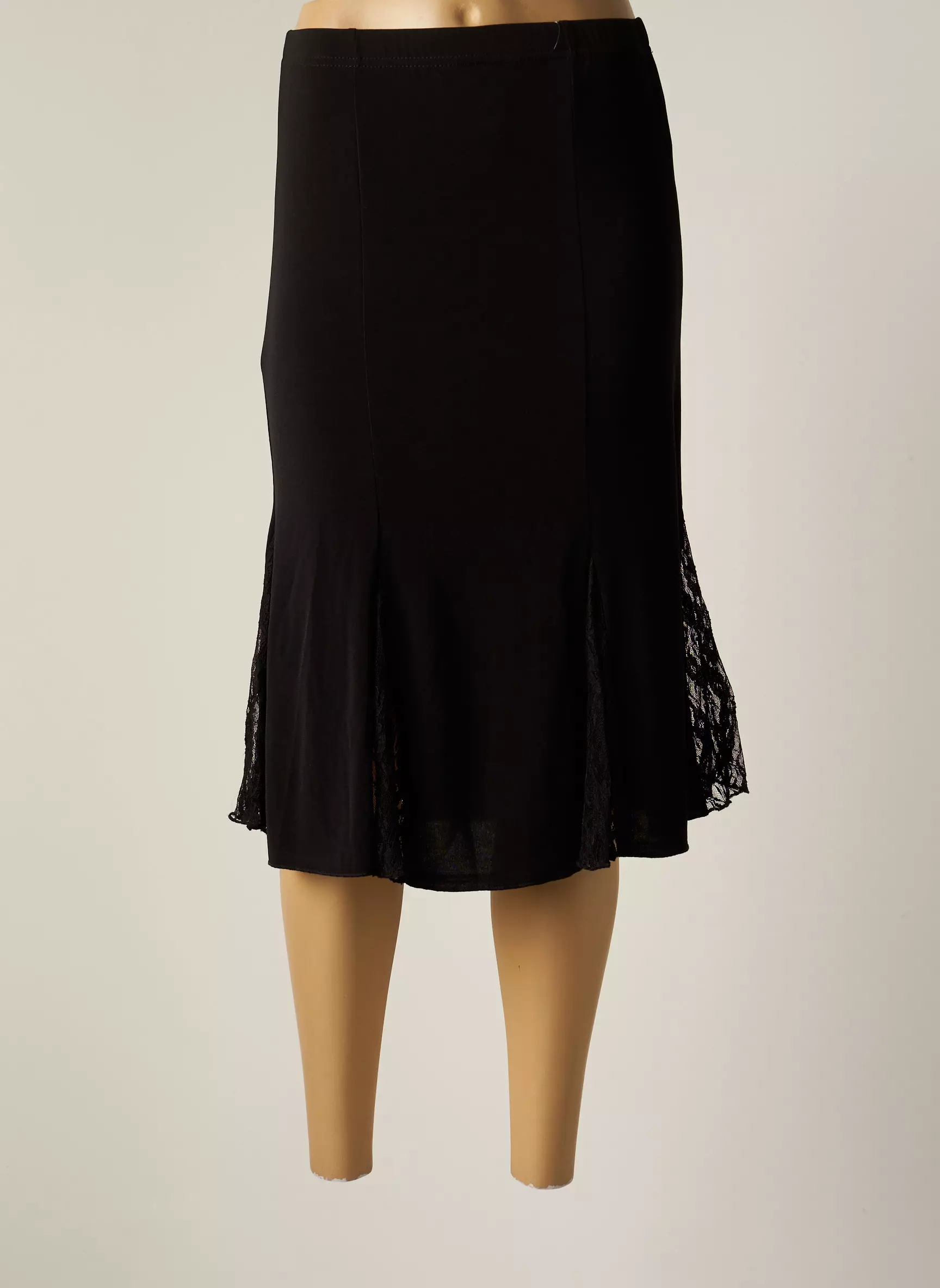 Quatre Vingt Jours Jupes Mi Longues Femme couleur noir