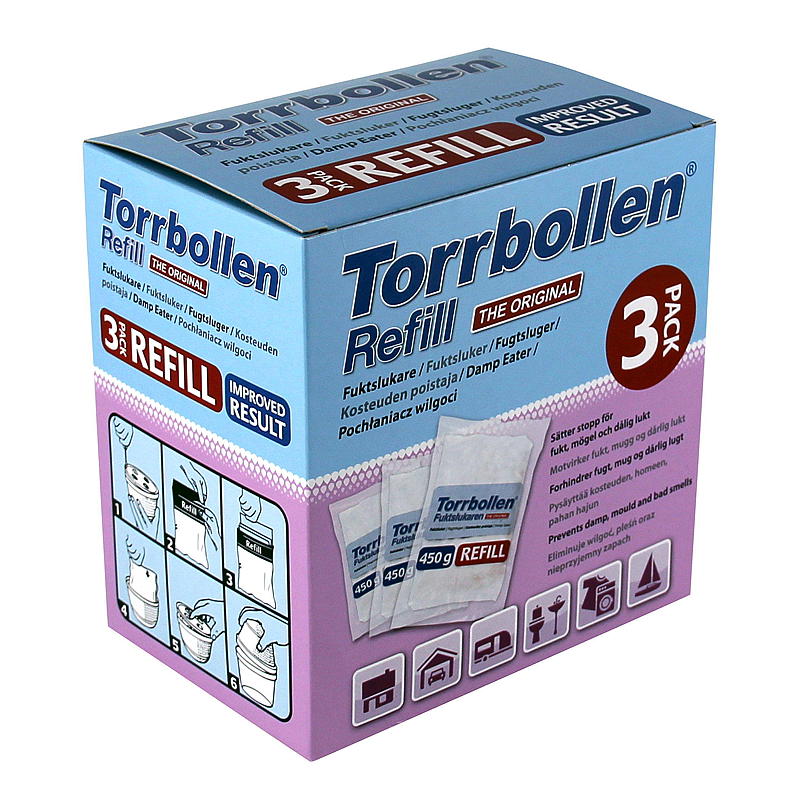 Torrbollen Fuktsluker Refill 3-pk Torrbollen