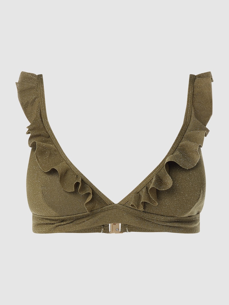 Bikini-Oberteil mit Effektgarn Modell 'Bobby' in grün