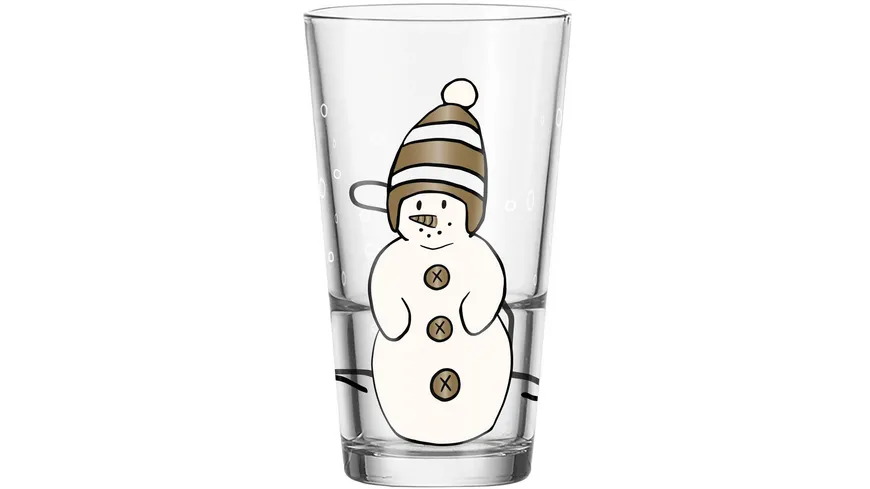 LEONARDO Glas CANDELA Schneemann 330ml