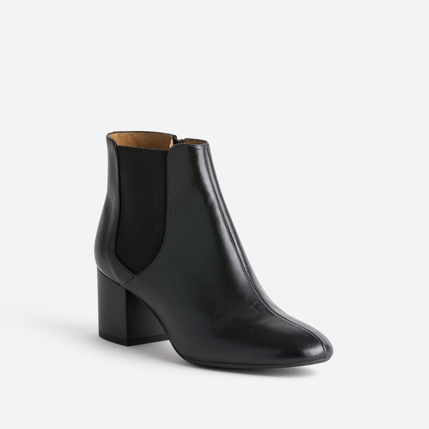 Chelsea boots à talon ERAM FLEX noir en cuir