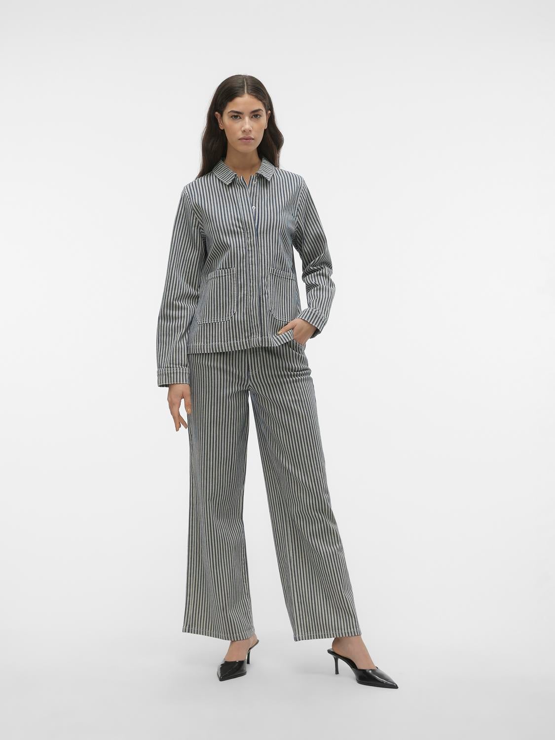 VMKATHY Hohe Taille Weit geschnitten Jeans