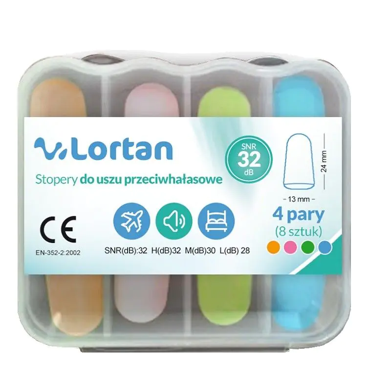 Lortan, skumørepropper med støjreduktion