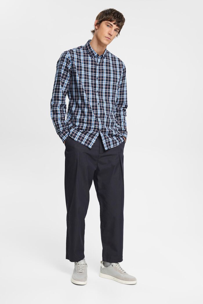 Button-Down-Hemd mit Karos