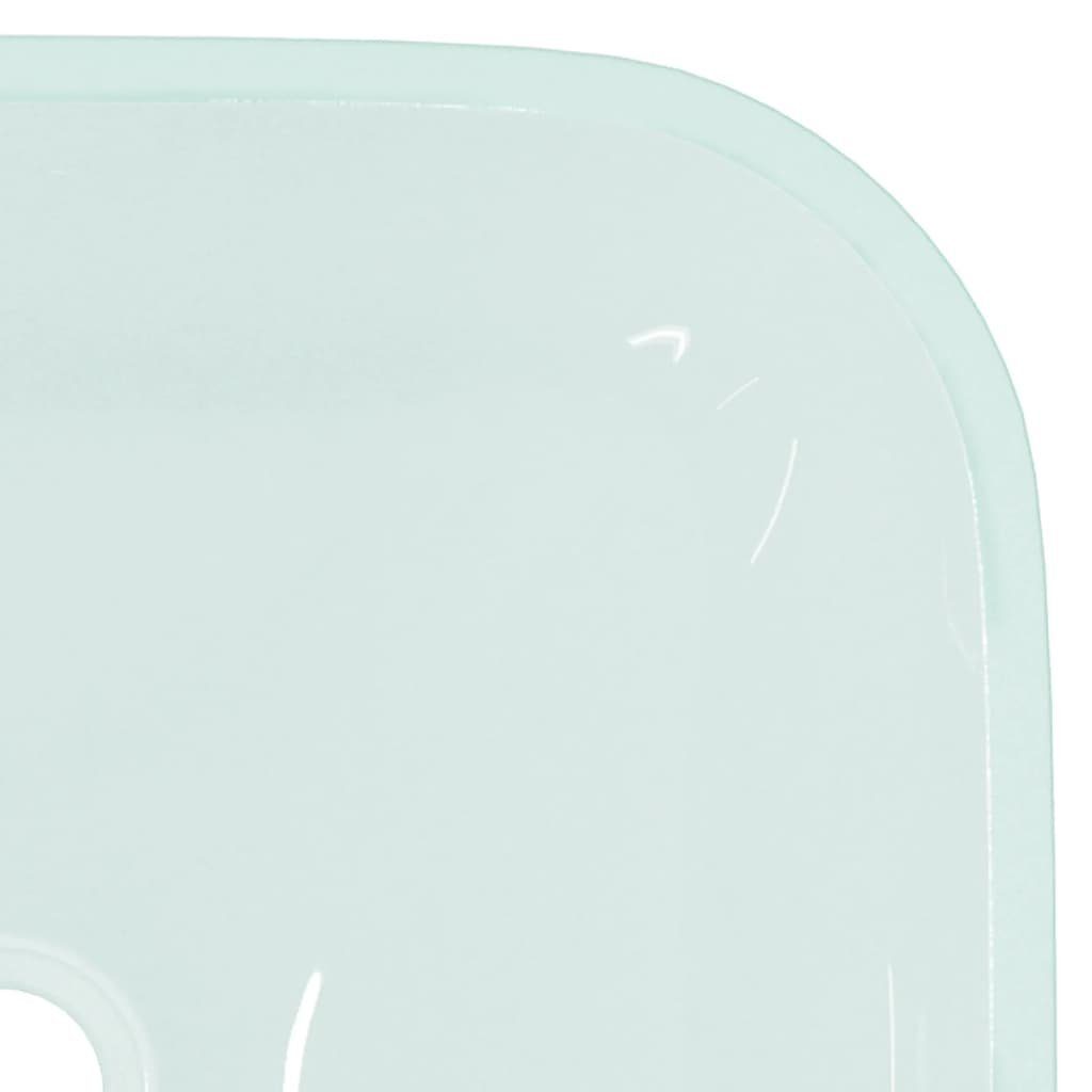 vidaXL Waschbecken Waschbecken Glas 42x42x14 cm Matt