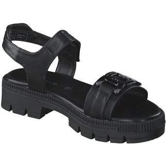 Tom Tailor Sandale in schwarz