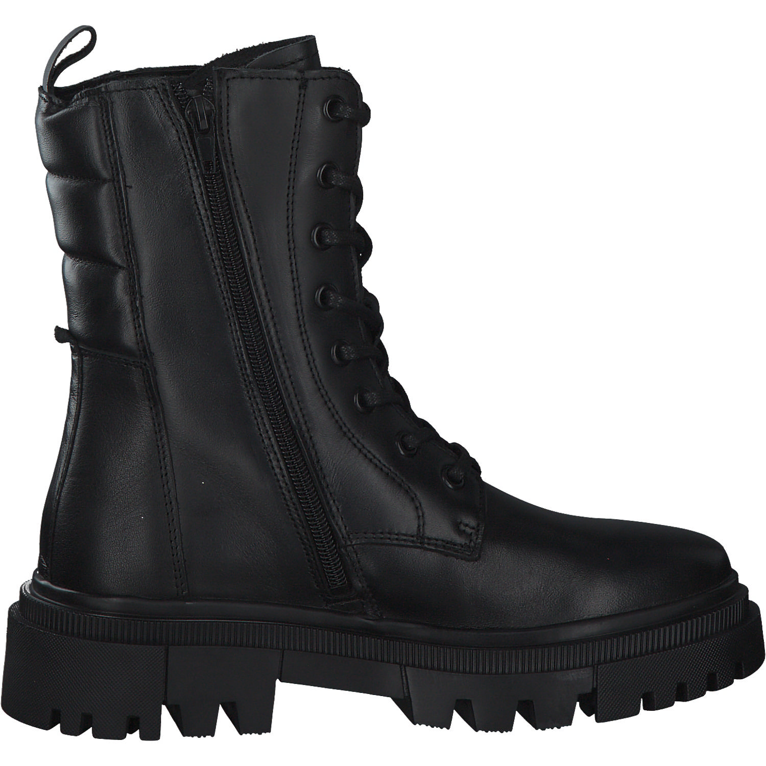 Tamaris 25844, Schnürstiefeletten, Damen, BLACK LEATHER