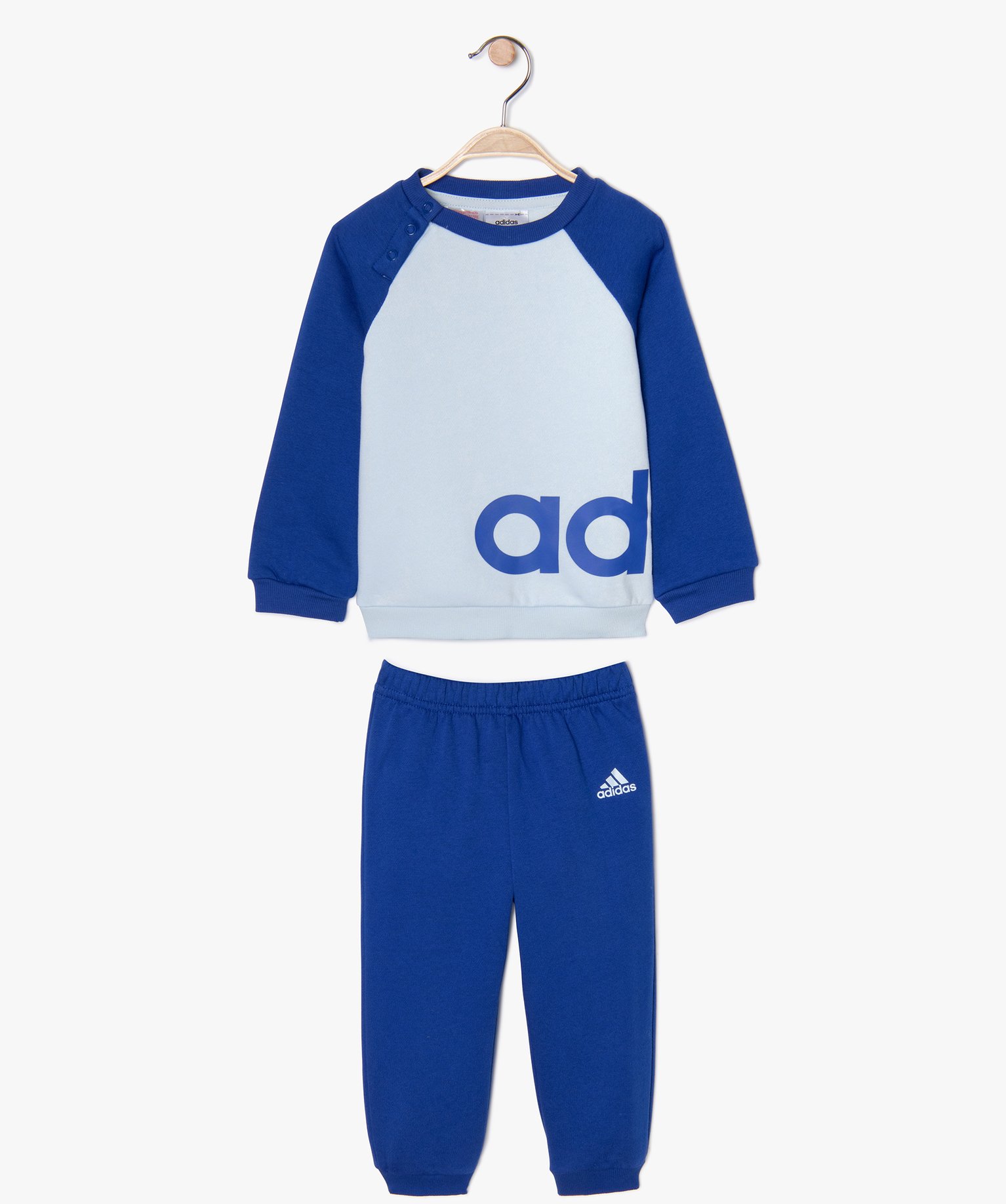 Ensemble de jogging bébé Garçon bicolore - Adidas bleu | GEMO