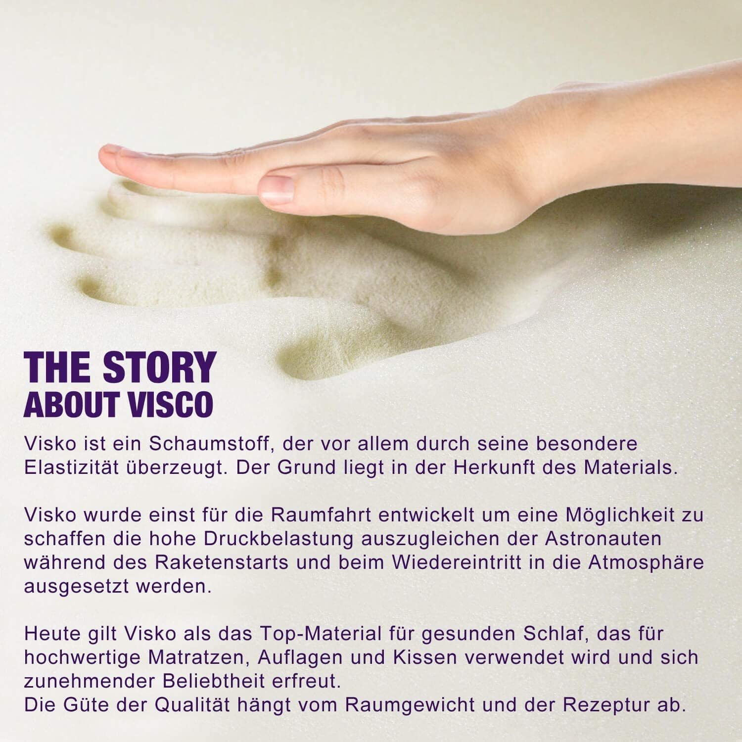 Traumreiter Seitenschläferkissen Traumreiter Seitenschläferkissen Visco Dream 140x40 Memory Foam Kissen, 1-tlg.