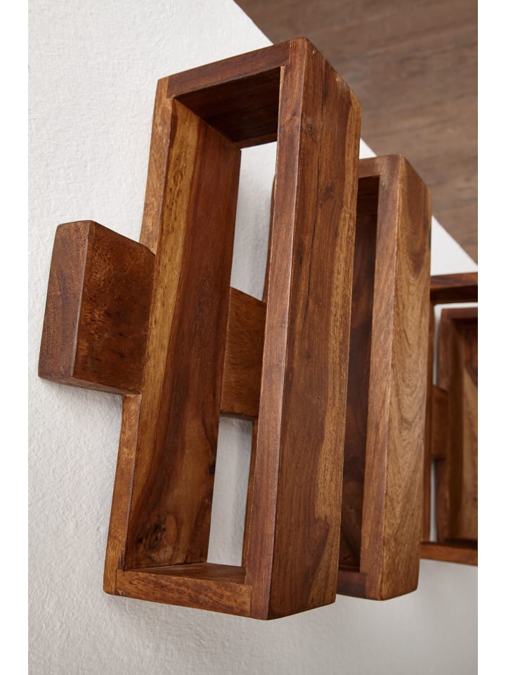KADIMA DESIGN Zeitungsständer aus Massivholz, klassisch und stilvoll, viel Stauraum in Braun günstig kaufen onesize