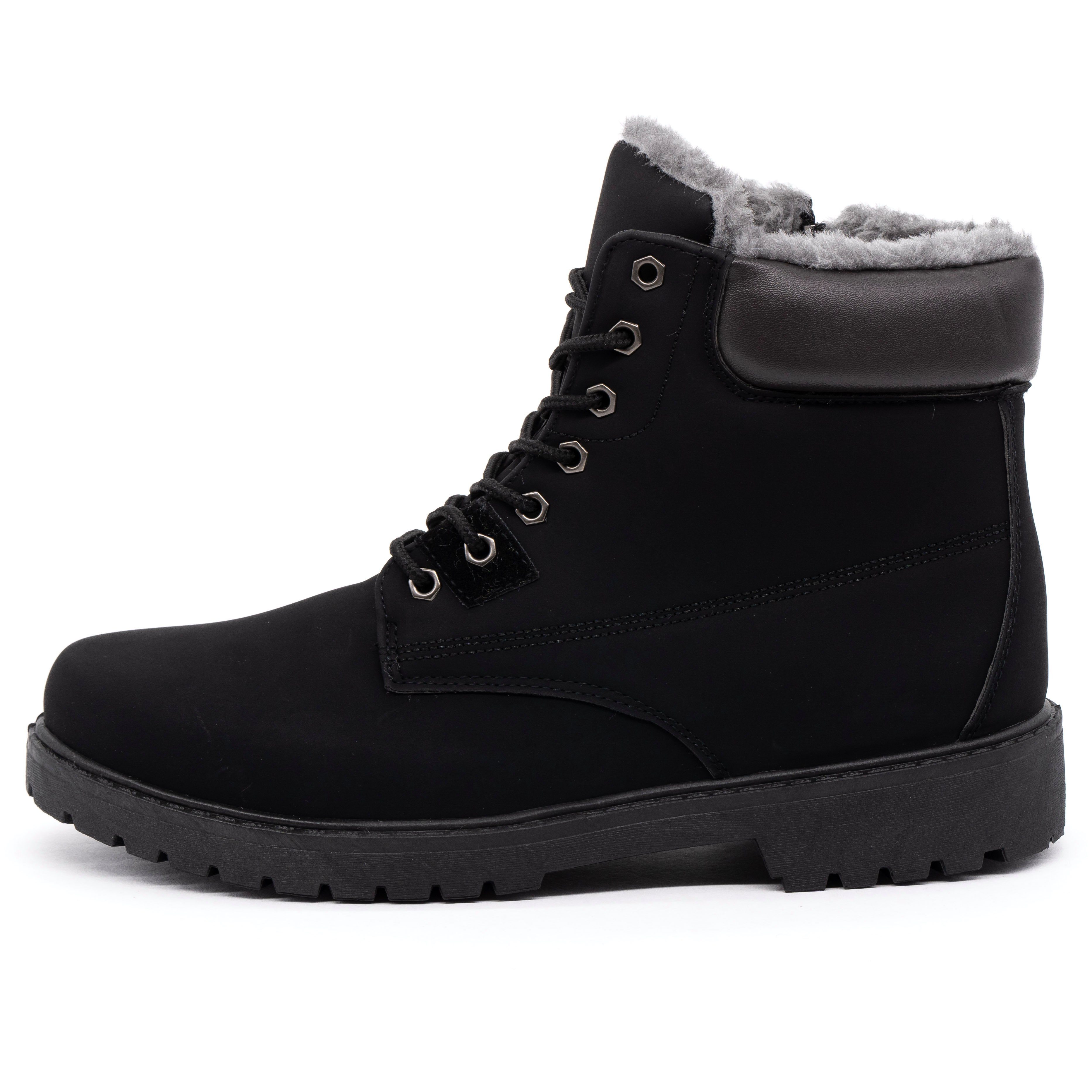 LEKANN 787 Winterschuhe Herren Warm Gefüttert Wanderschuhe Boots Winterstiefel