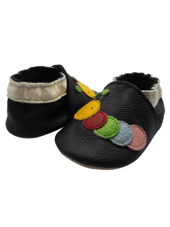 Yalion Leder-Krabbelschuhe 