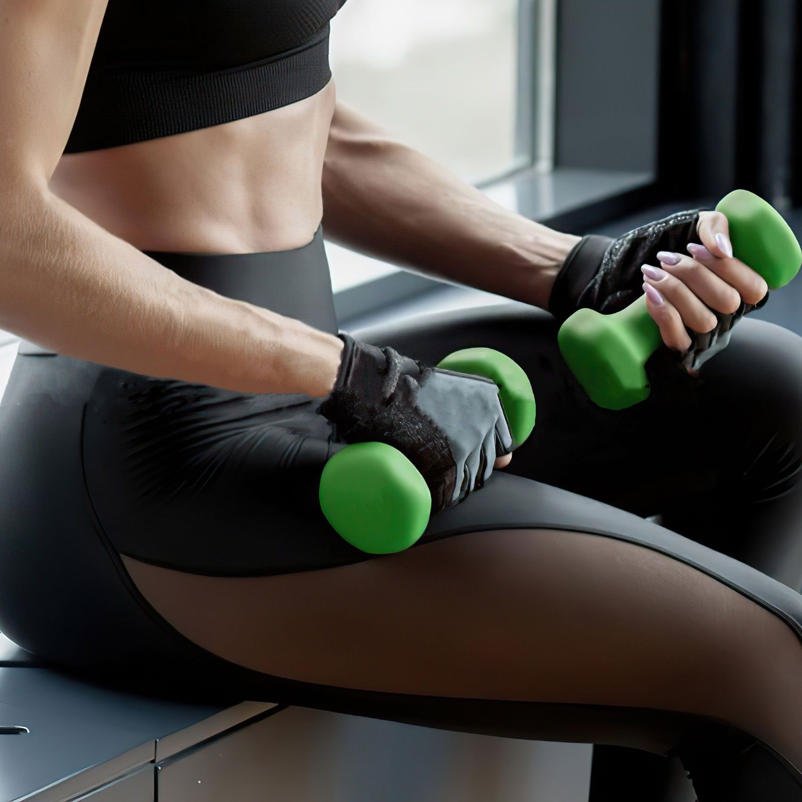 Croch Kurzhantel Kurzhanteln, (Set), Dumbbell Set Anti-Rutsch Vinyl Hantel für Krafttraining