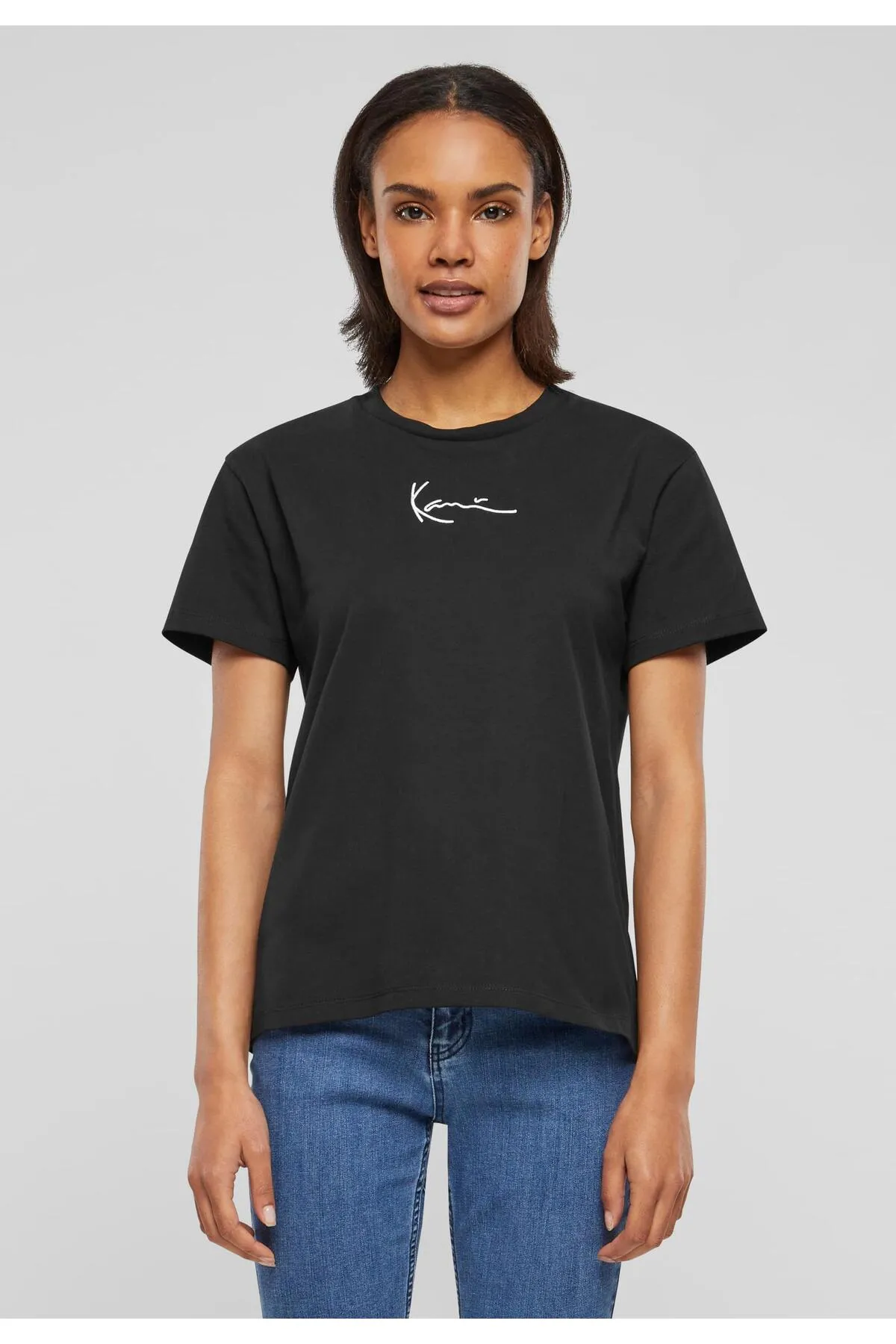 KARL KANI  Damen ESSKKW-T02BLK Small Signature Tee