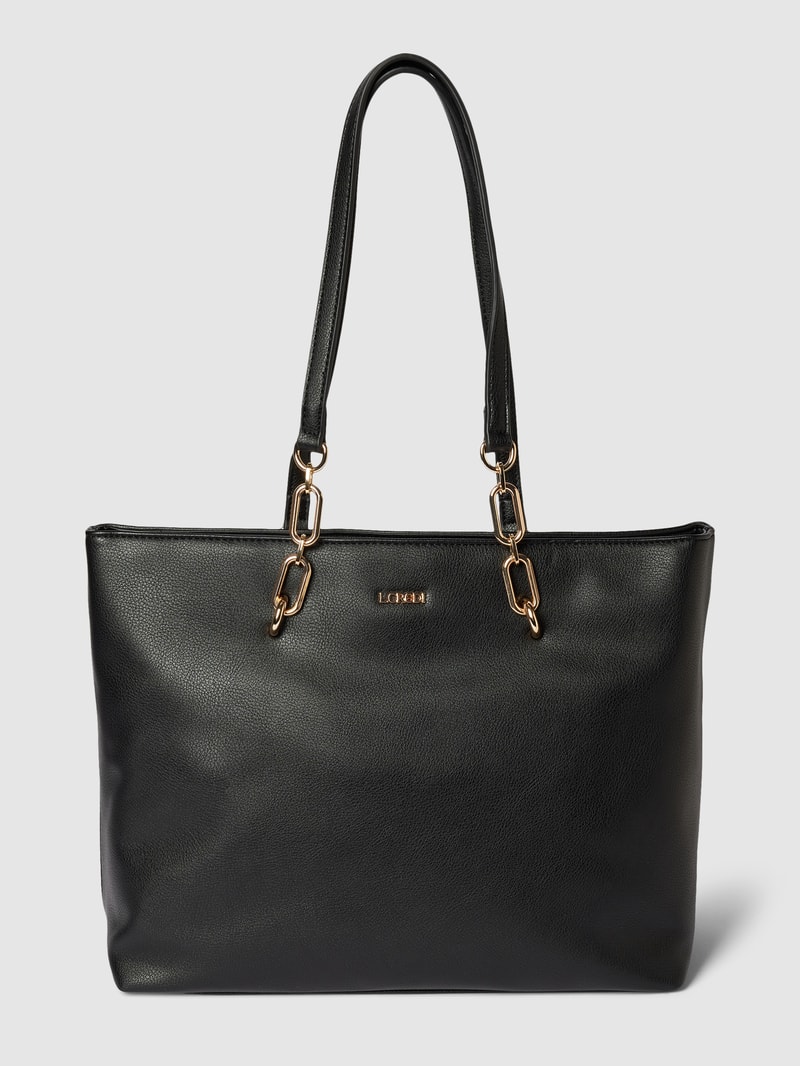 Handtasche mit langen Henkeln Modell 'Kate' in schwarz