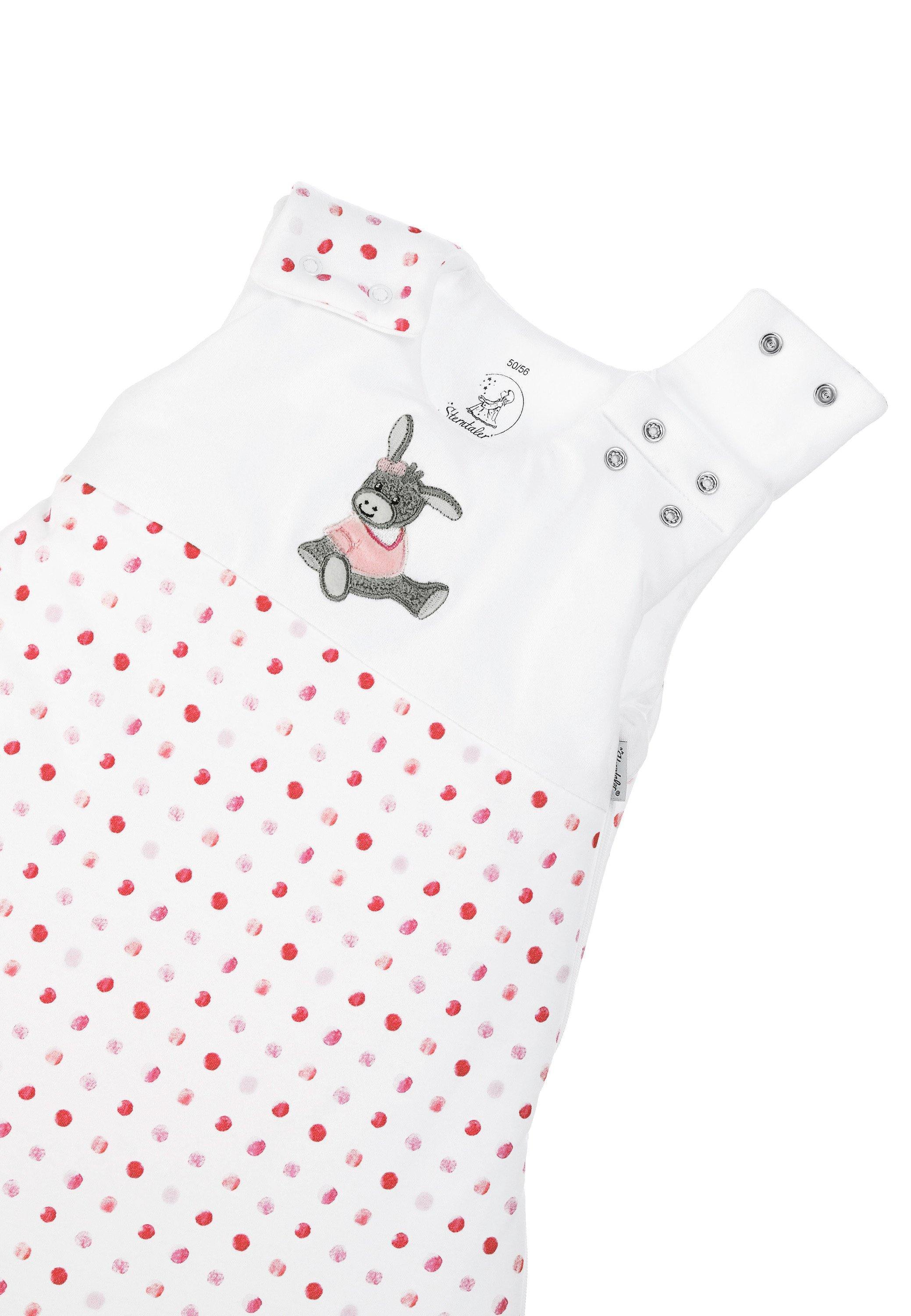 Baby-Schlafsack 50/56 Esel Emmi Girl 3,50 TOG,weiß