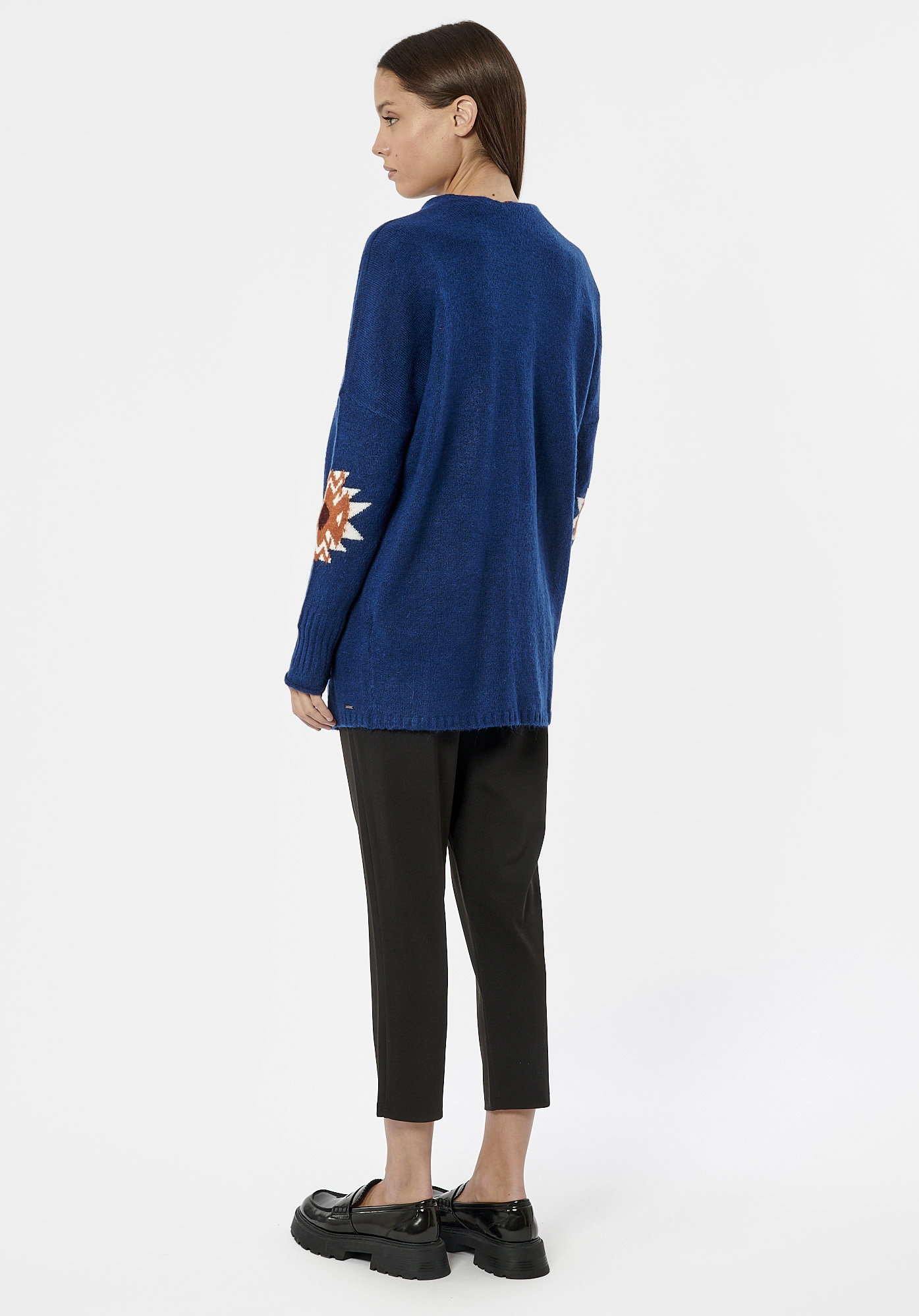 BERNI  Gilet bleu femme