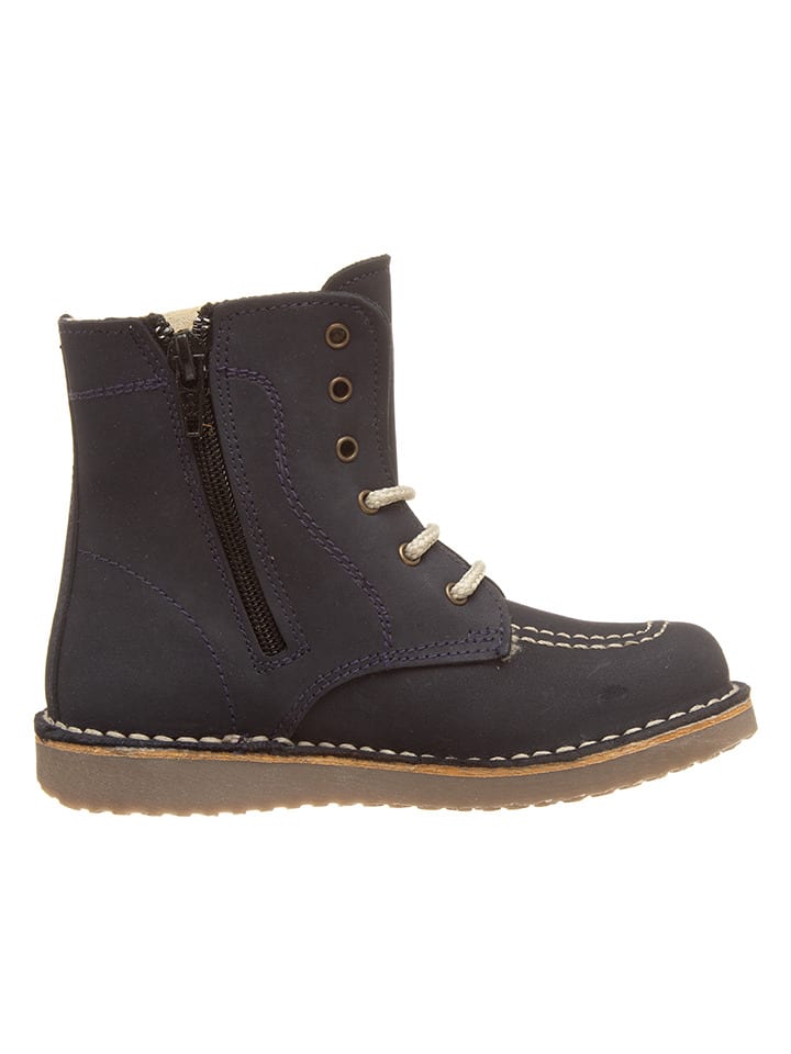kmins Leder-Boots in Dunkelblau günstig kaufen