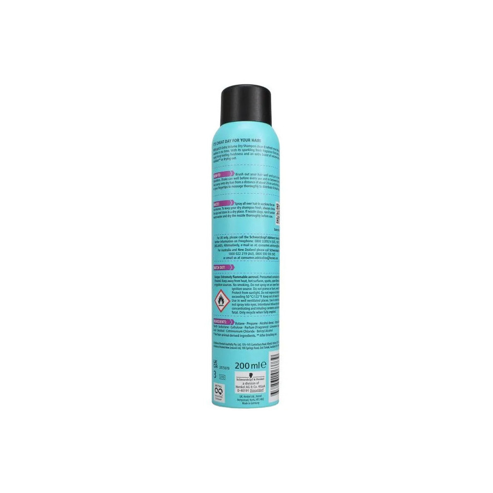 Schwarzkopf Professional Got2b Shampooing Sec Extra Volume Schwarzkopf Mass Market Shampooing sec