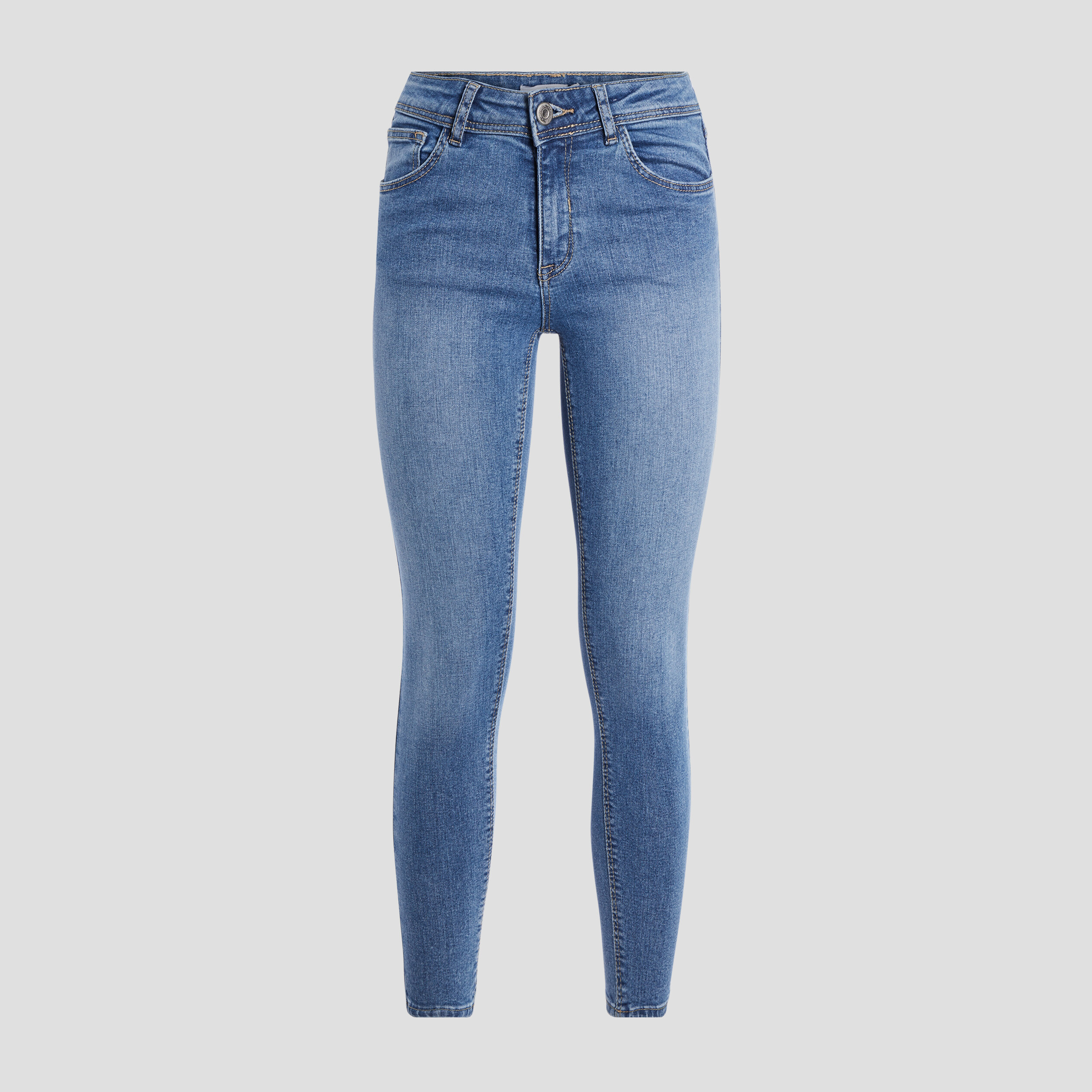 Jeans skinny push-up denim bleach femme | La Halle