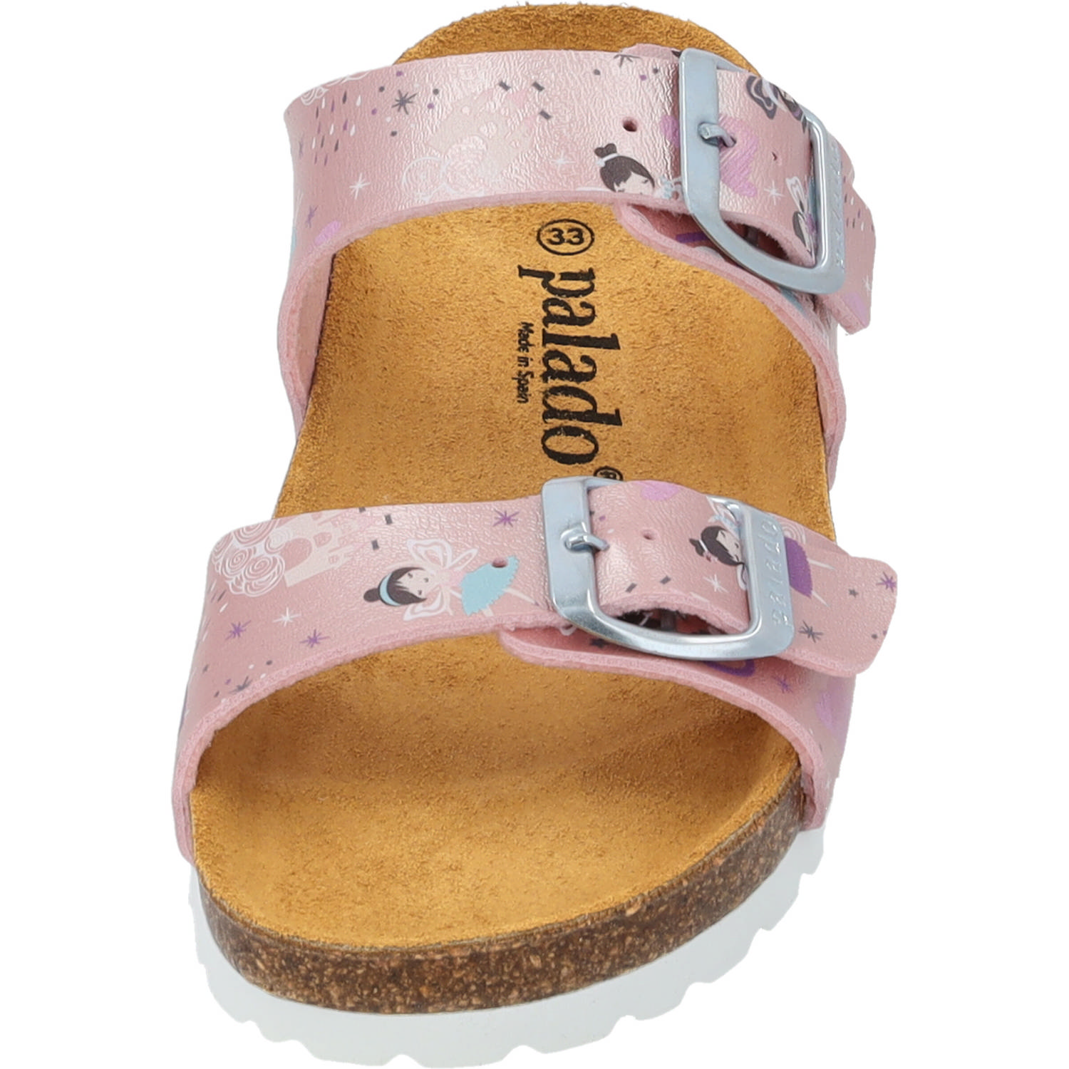 Palado Kids Samos G Print, Pantoletten, Kinder, Rosa Metallic Fairy