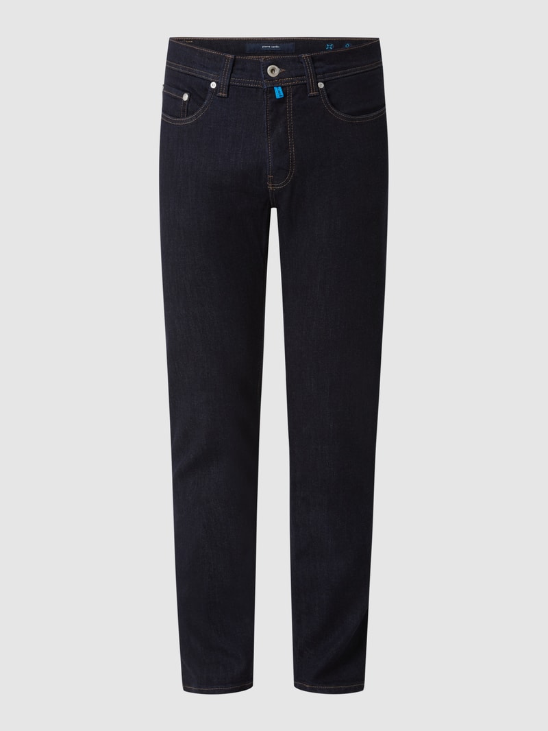 Tapered Fit Jeans mit Bio-Baumwolle Modell 'Lyon' in jeans