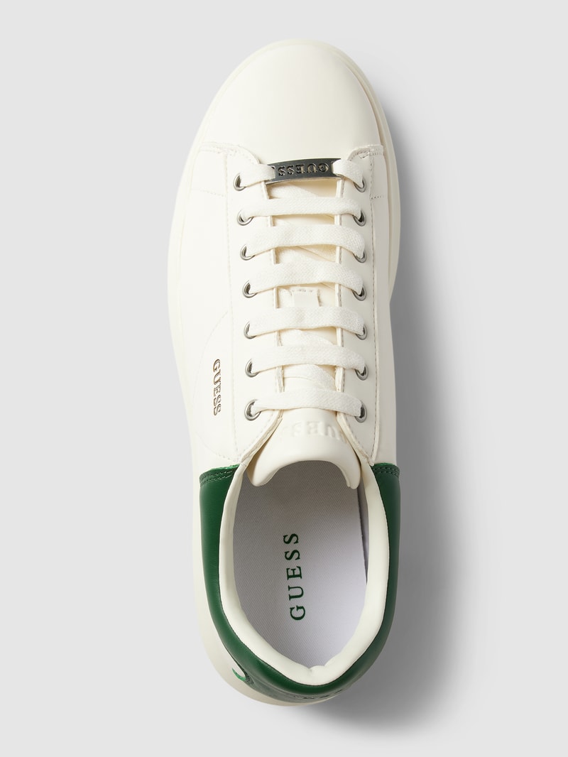 Sneaker mit Label-Print Modell 'VIBO' in weiß