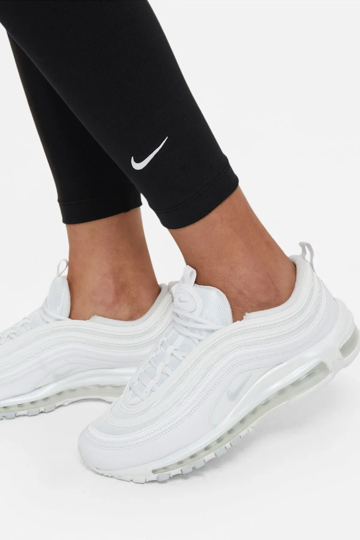 Nike  Sport-Leggings - Schwarz - Mittlerer Bund