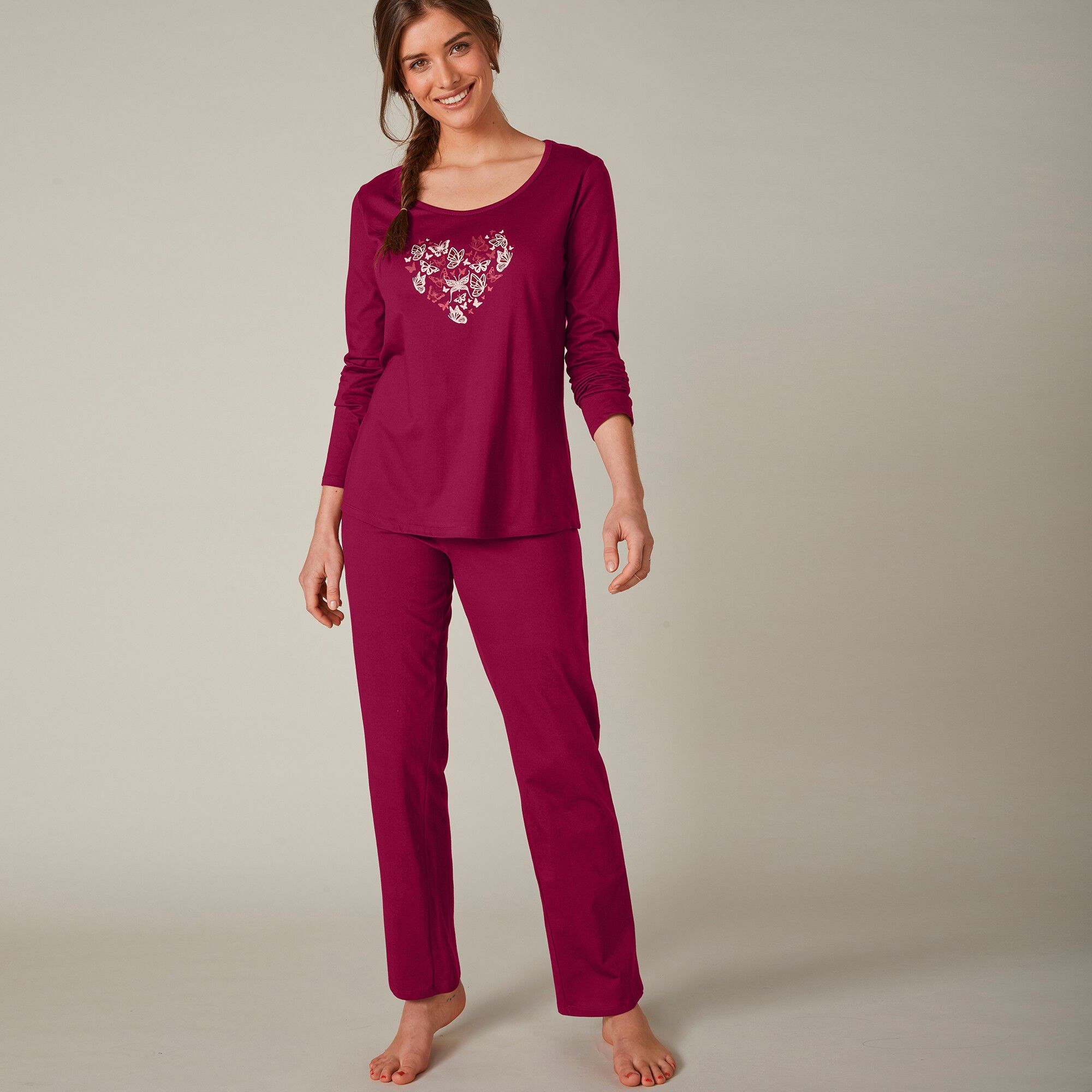 Pyjama manches longues imprimé 