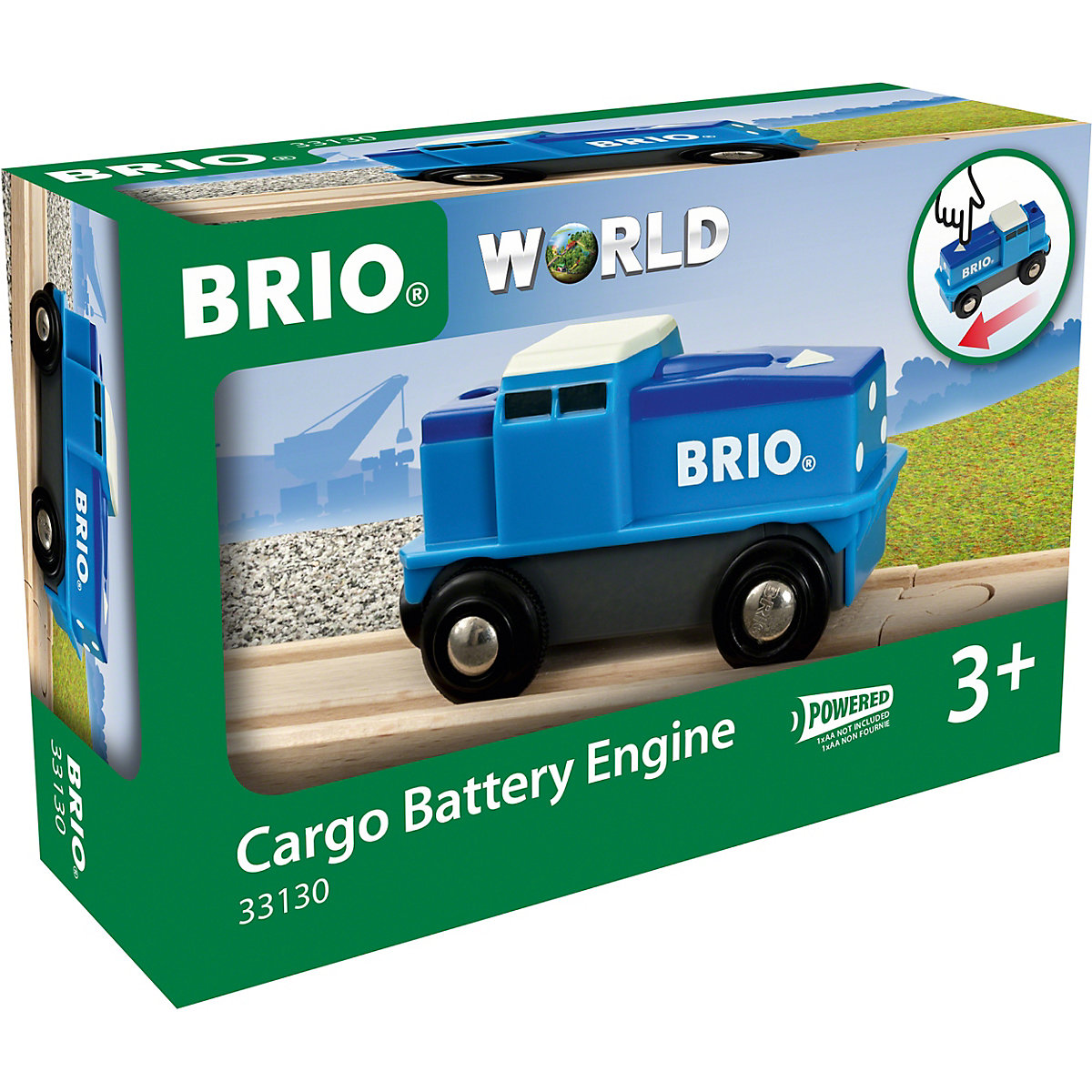 Blaue Batterie Frachtlok