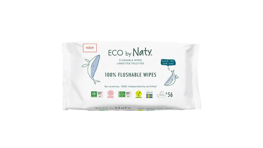Eco by Naty Feuchttücher Flushable