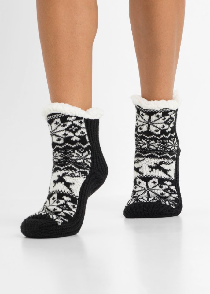 Kuschelhalbsocken mit Teddyfutter