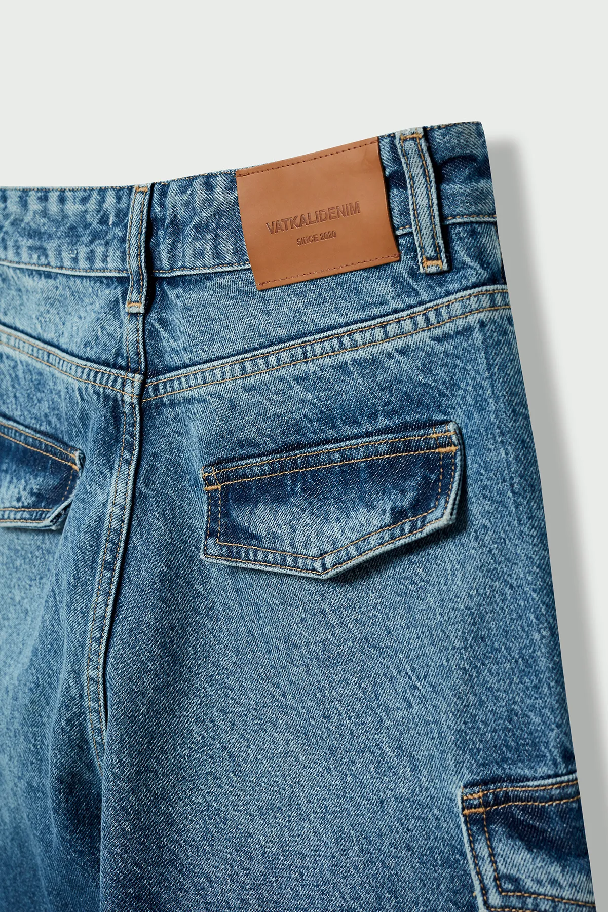 VATKALI  Cargo-Jeans mit hoher Taille – Premium-Kollektion