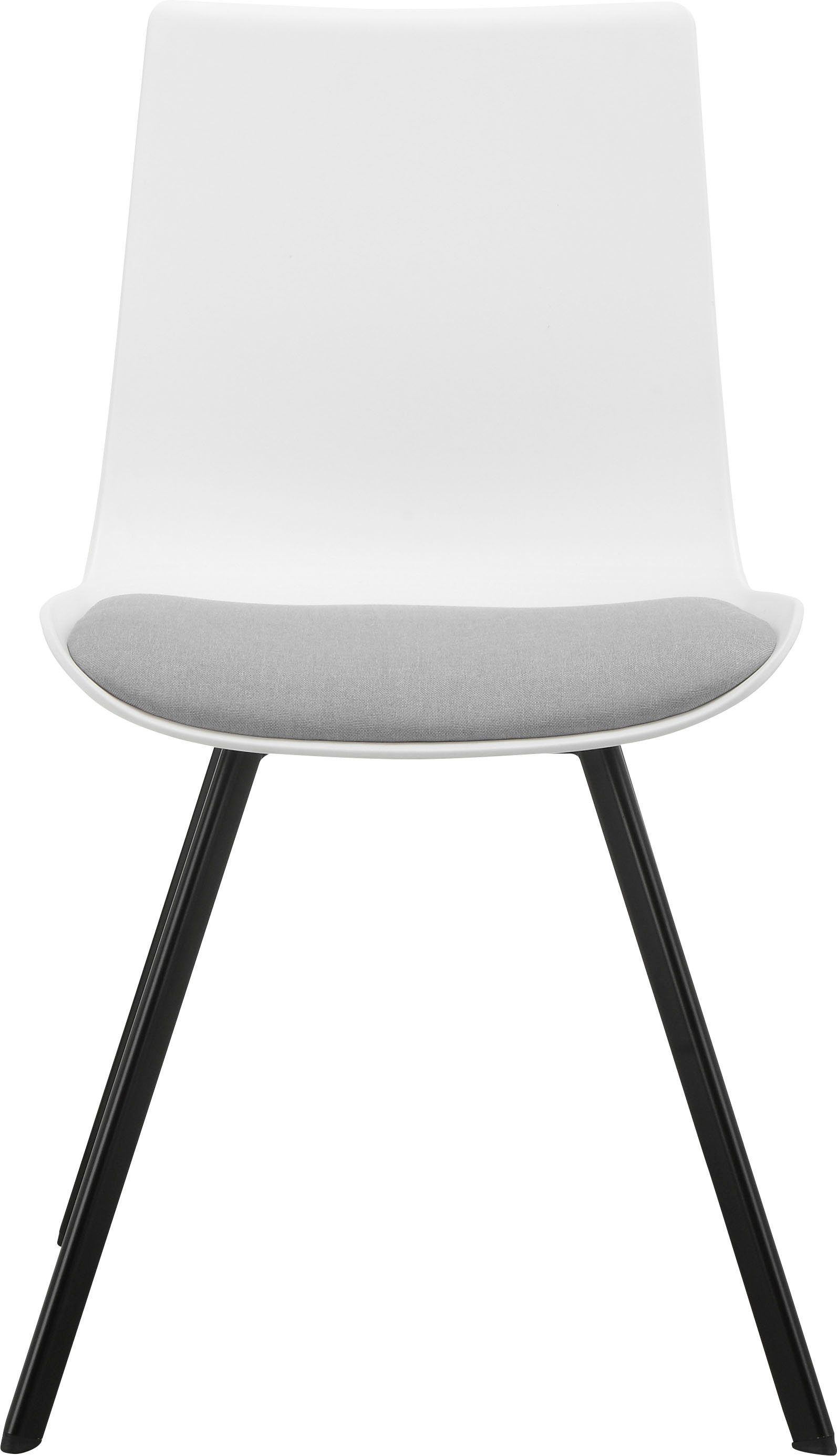 INOSIGN Esszimmerstuhl Ayden (2 St), festmontierte Sitzkissen, Gestell aus Metall, Sitzhöhe 48 cm
