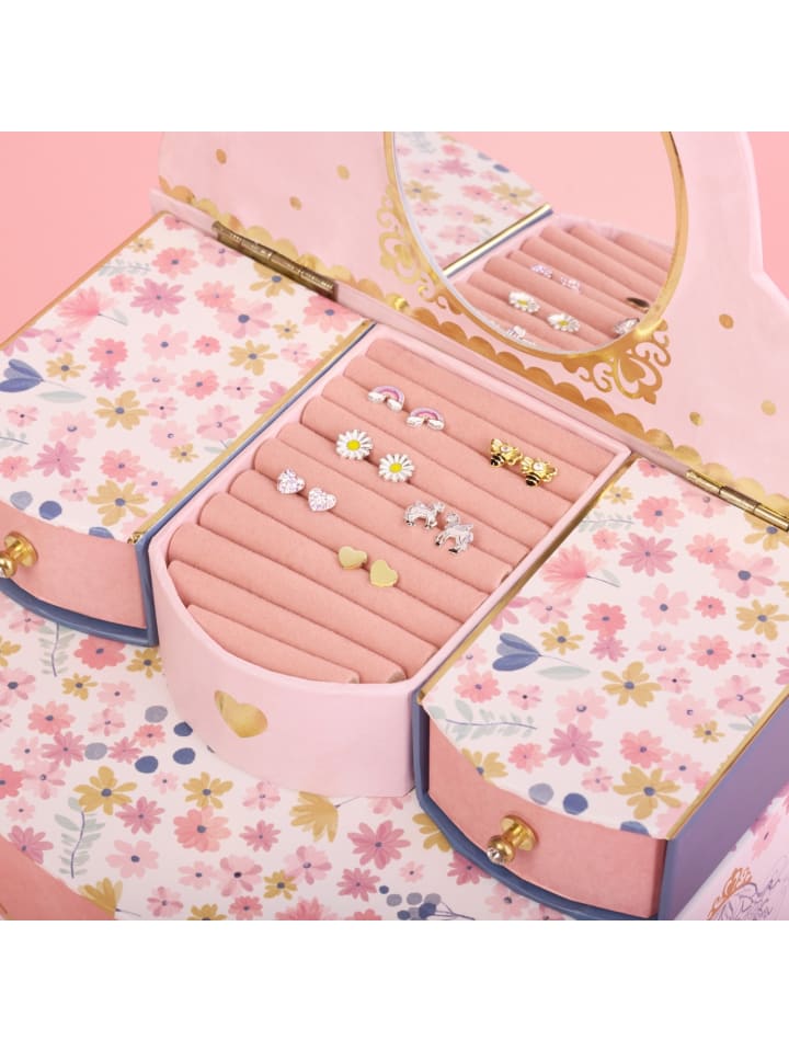 Prinzessin Lillifee Ohrstecker Silber 925, 14ct gelbvergoldet in Schwarz günstig kaufen onesize