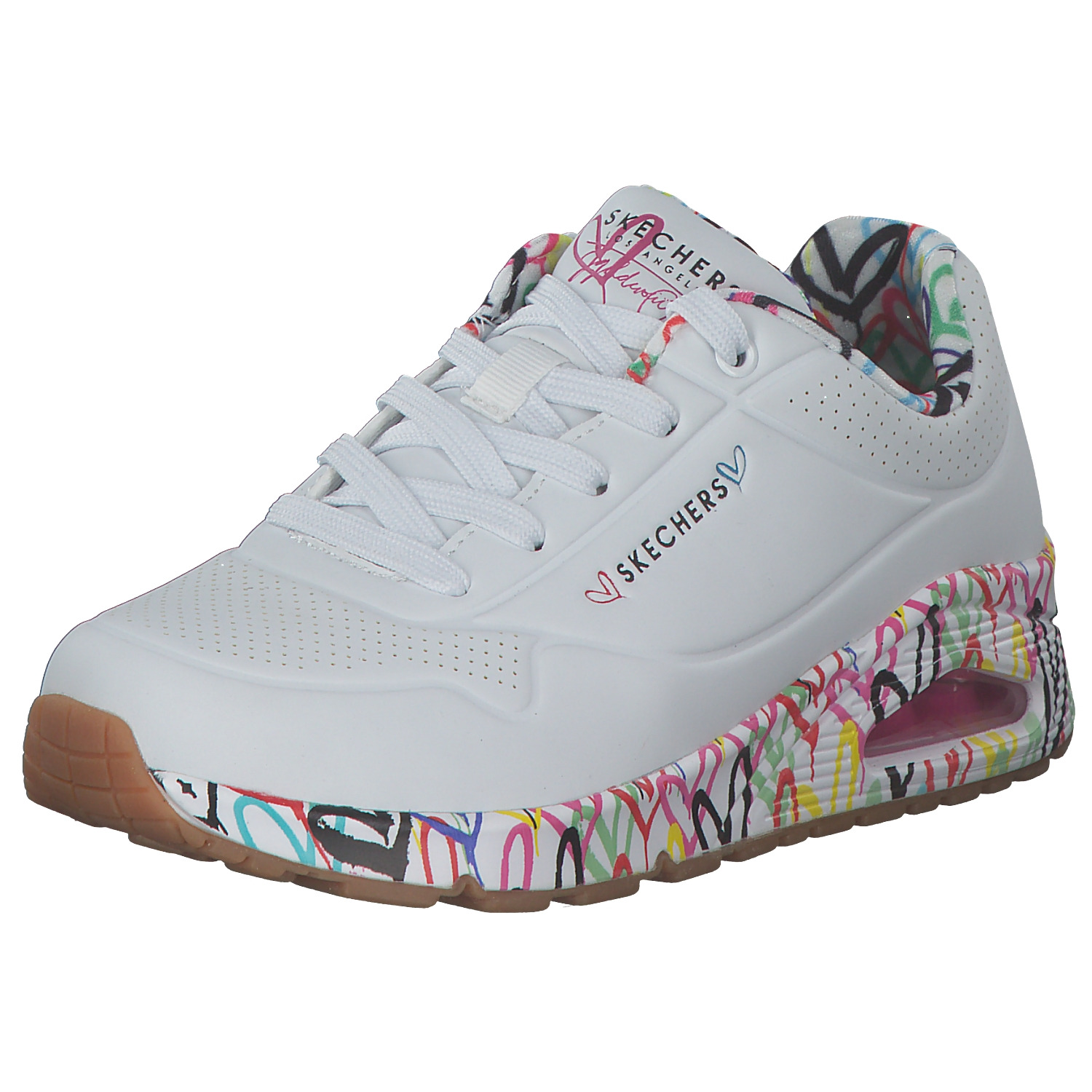Skechers 155506, Sneakers Low, Damen, WHT Weiß