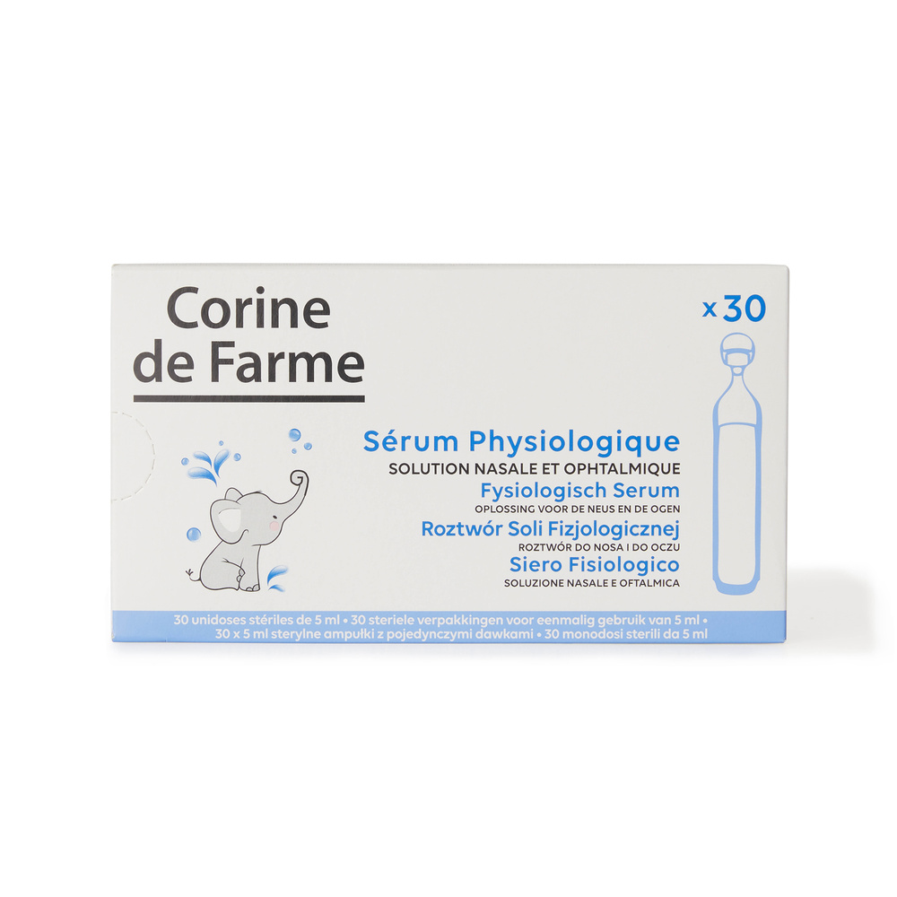 corine de farme Sérum physiologique x 30 Sérum physiologique