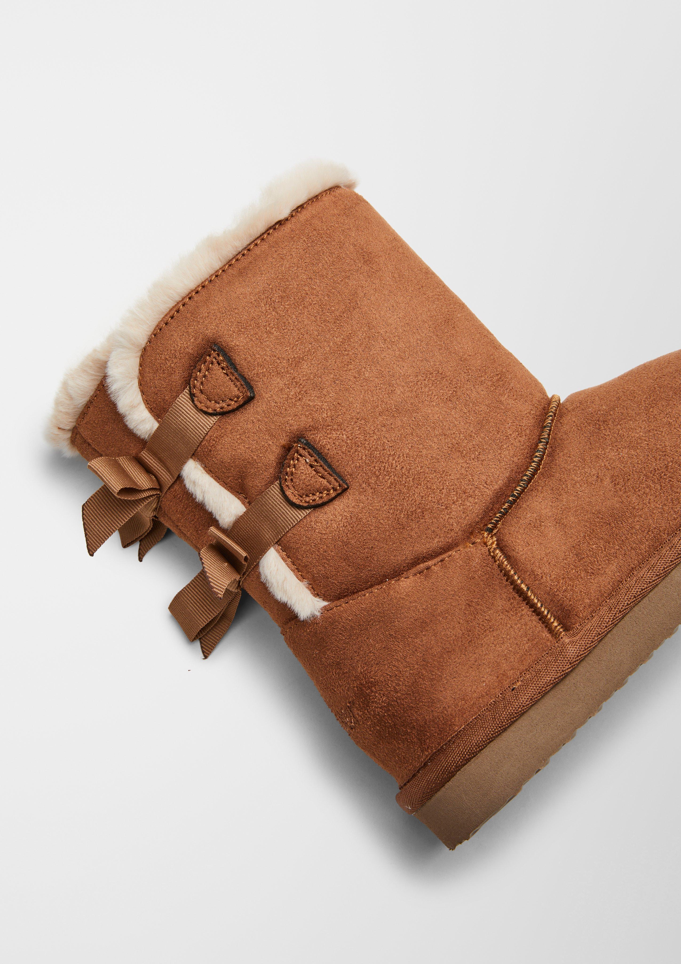 Gefütterte Velours-Stiefel  6006644-305