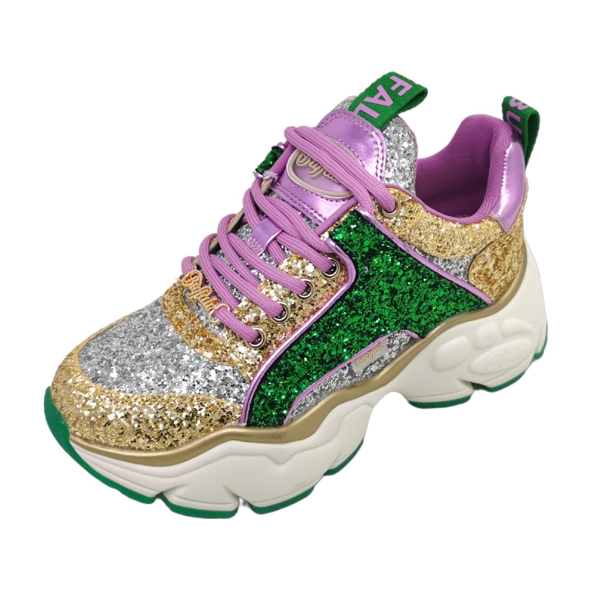 Buffalo Binary Glam 1636058/1 Mehrfarbig Gold/Green/Rose