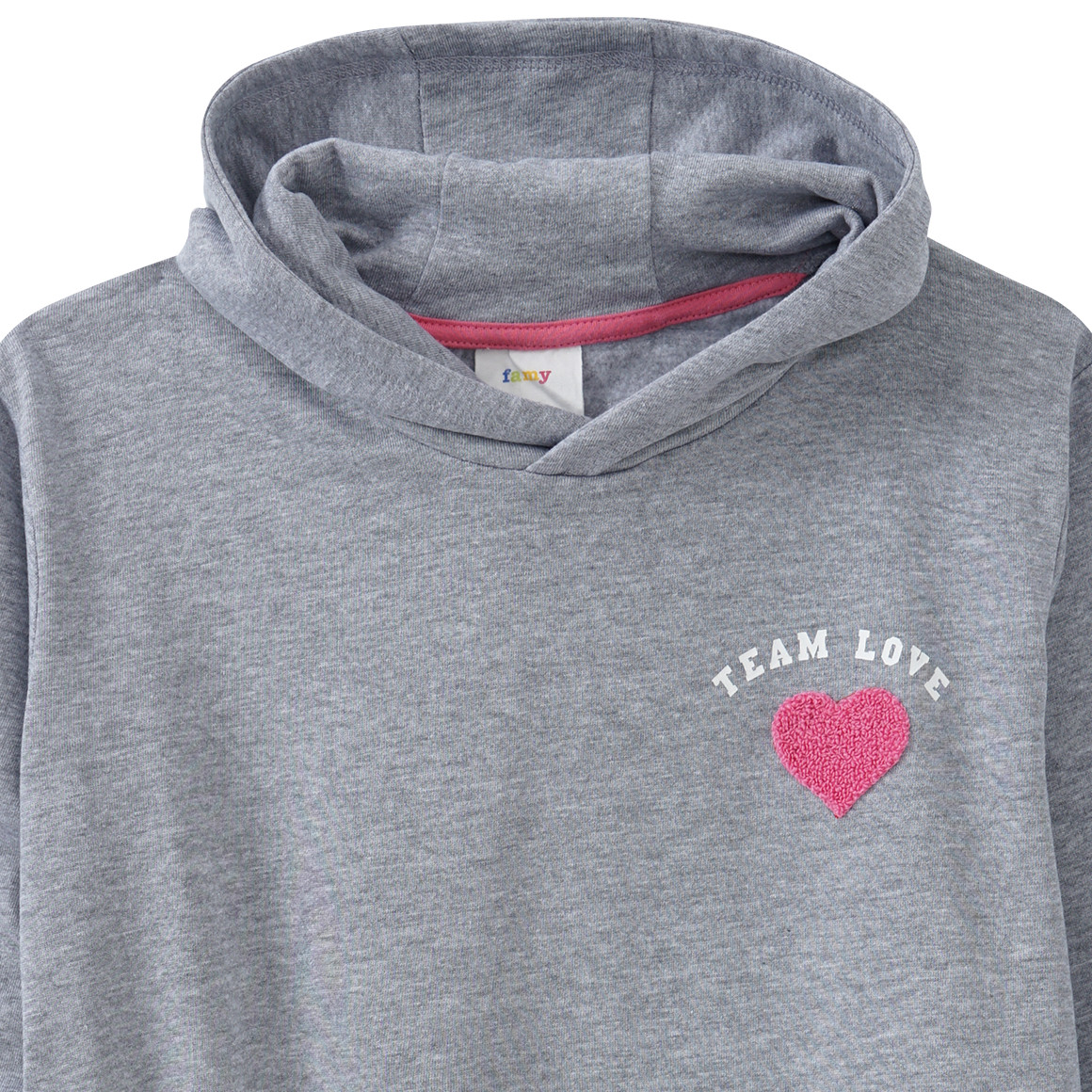 Kinder Hoodie mit Herz-Applikation
