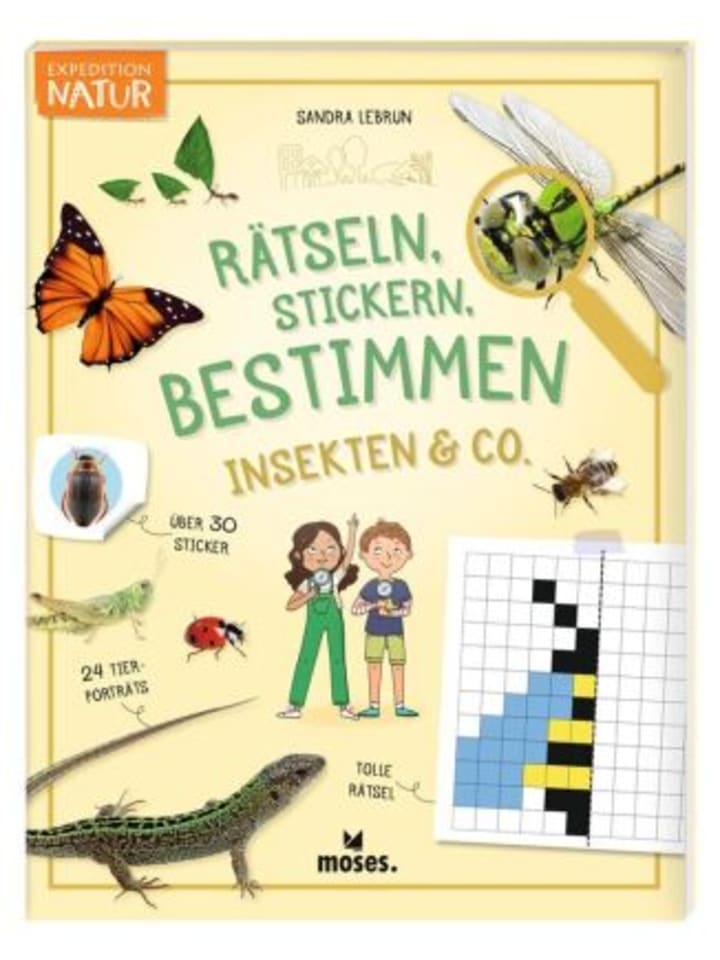 moses. Buch - Expedition Natur Rätseln, Stickern, Bestimmen - Insekten & Co. günstig kaufen onesize