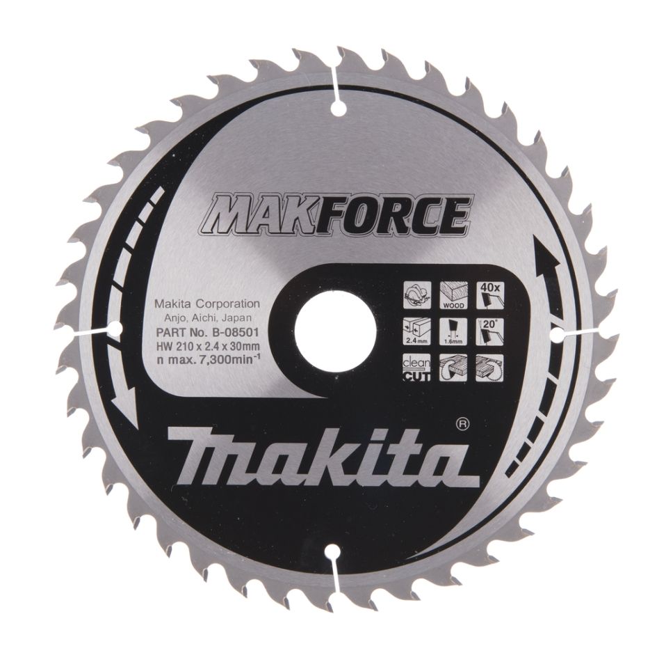 Makita-lisävarusteet B-08501 HM-sahanterä puulle 210 x 30 x 40T