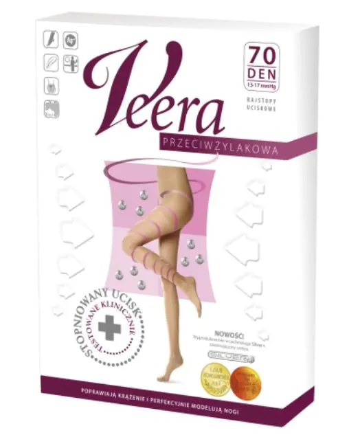 Veera антиварикозне хулахопке 70 деније, карамел боје, величина 5