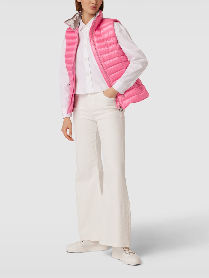 Steppweste mit Stehkragen Modell 'HIGHCLASS' in pink