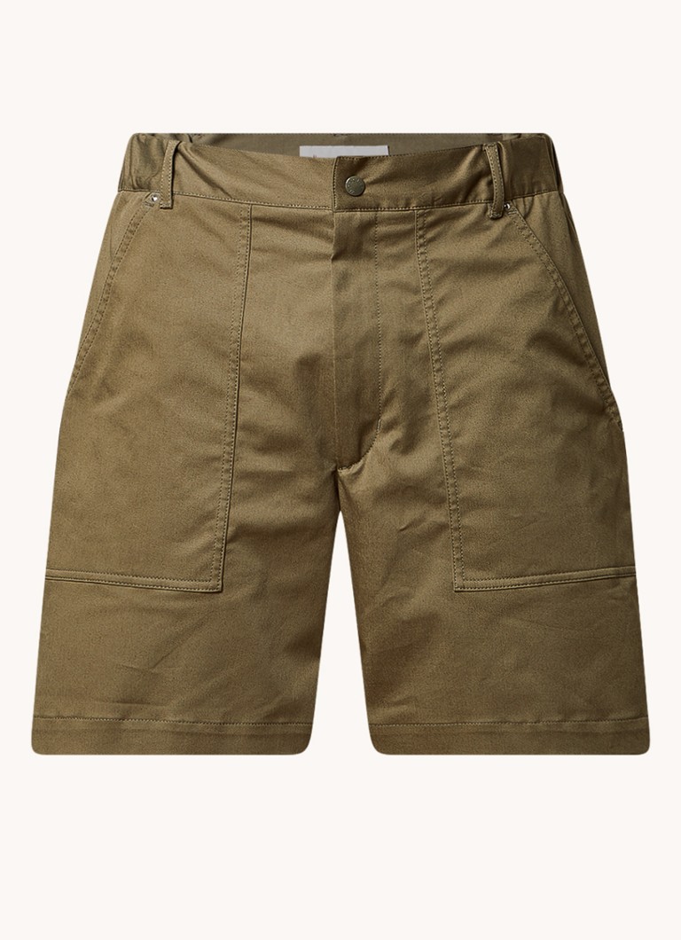 Pantaloni scurți Moncler cu croială dreaptă și buzunare laterale