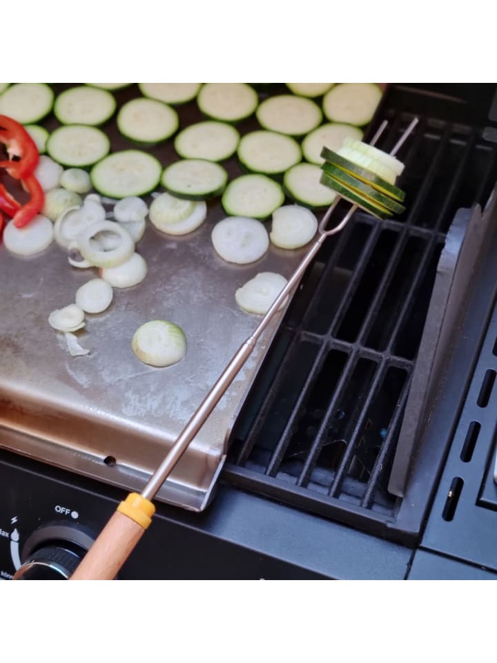 Intirilife 8x Grillspieße mit Aufbewahrungstasche in Bunt günstig kaufen onesize